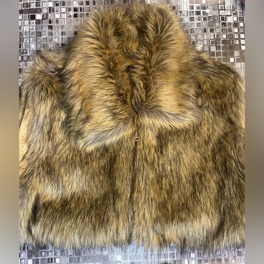 Faux fur vest